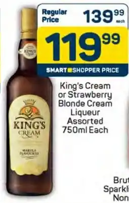 Pick n Pay Hypermarket King's Cream or Strawberry Blonde Cream Liqueur Assorted offer