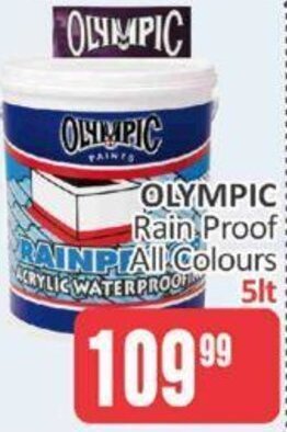 Olympic Rain Proof All Colours 5Lt
