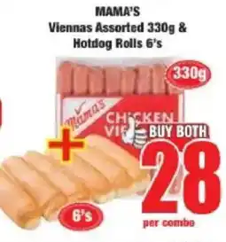 Boxer Mama's Viennas Assorted & Hotdog Rolls offer