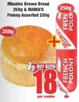 Boxer Mbakho Brown Bread & Mama's Polony Assorted offer