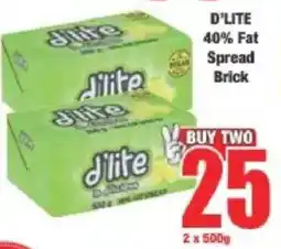 Boxer D'lite 40% Fat Spread Brick offer