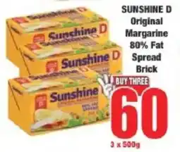 Boxer Sunshine D Original Margarine 80% Fat Spread Brick offer