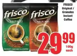 Boxer Frisco Original/ Granules Instant Coffee offer