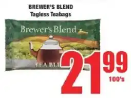 Boxer Brewer's Blend Tagless Teabags offer