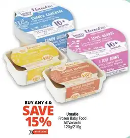 Checkers Umatie Frozen Baby Food All Variants offer