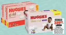 Checkers Huggies Gold Giga Bag Disposable Nappies/ Mega Box Patties offer