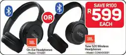 Pick n Pay Hypermarket JBL On-Ear Headphones or JBL Tune 520 Wireless Headphones offer