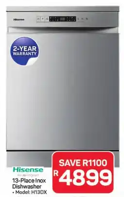 Pick n Pay Hypermarket Hisense 13-Place Inox Dishwasher offer