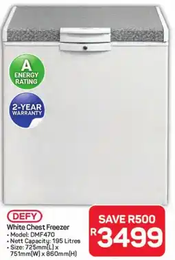 Pick n Pay Hypermarket Defy White Chest Freezer offer