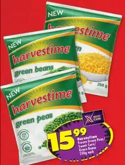 Shoprite Harvestime Frozen Green Peas/ Sweet Corn/ Green Beans offer