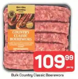 Pick n Pay Bulk Country Classic Boerewors offer