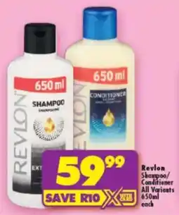 Shoprite Revlon Shampoo/ Conditioner All Variants offer
