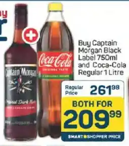 Pick n Pay Captain Morgan Black Label and Coca-Cola Regular offer