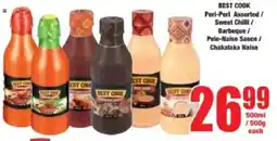 Boxer Best Cook Peri-Peri Assorted/ Sweet Chilli/ Barbeque/ Pele-Naise Sauce/ Chakalaka Naise offer