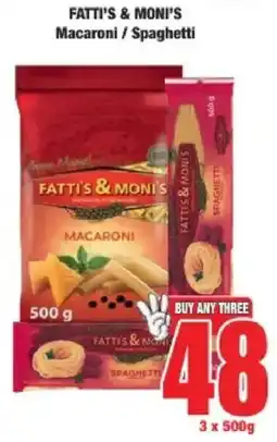 Boxer Fatti's & Moni's Macaroni/ Spaghetti offer