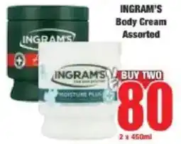 Boxer Ingram's Body Cream Assorted offer