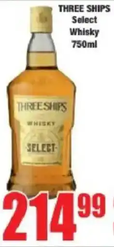 Boxer Three Ships Select Whisky offer