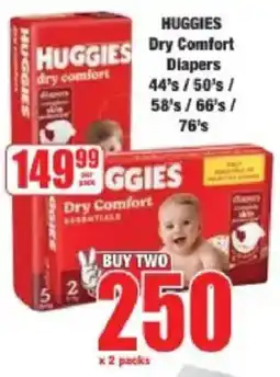 Boxer Huggies Dry Comfort Diapers offer