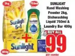 Boxer Sunlight Hand Washing Powder, Dishwashing Liquid & Laundry Bar offer