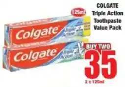 Boxer Colgate Triple Action Toothpaste Value Pack offer