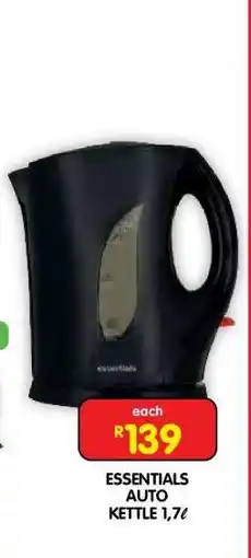 Shoprite ESSENTIALS AUTO KETTLE 1.7ℓ offer