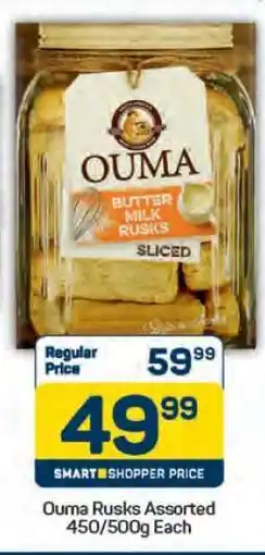 Pick n Pay Ouma Rusks Assorted 450/500g Each offer