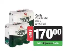 Spar Tops Castle Double Malt Cans offer