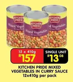 Shoprite KITCHEN PRIDE MIXED VEGETABLES IN CURRY SAUCE offer
