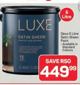 Pick n Pay Hypermarket Luxe Satin Sheen Paint offer