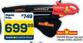 Pick n Pay Hypermarket WOLF Garden 3500W Blower Vacuum offer