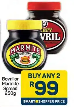 Pick n Pay Hypermarket Bovril or Marmite Spread 250g offer