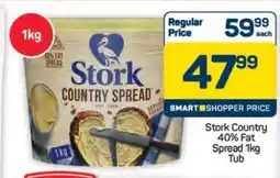 Pick n Pay Hypermarket Stork Country 40% Fat Spread 1kg Tub offer