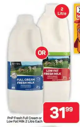 Pick n Pay Hypermarket PnP Fresh Full Cream or Low Fat Milk offer