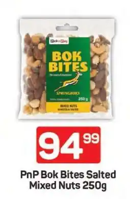 Pick n Pay PnP Bok Bites Salted Mixed Nuts 250g offer