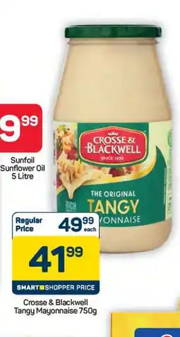 Pick n Pay Hypermarket Crosse & Blackwell Tangy Mayonnaise-750g offer