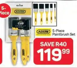 Pick n Pay Hypermarket ADDIS 5-Piece Paintbrush Set offer