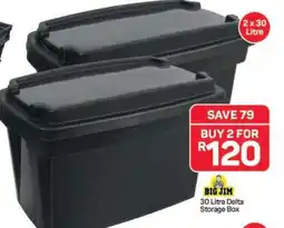 Pick n Pay Hypermarket Big Jim 30 Litre Delta Storage Box offer