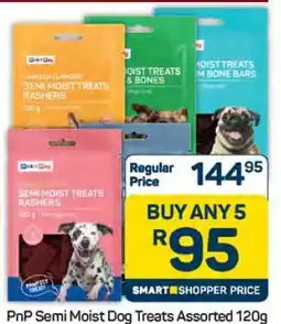 Pick n Pay Hypermarket PnP Semi-Moist Dog Treats Assorted 120g offer