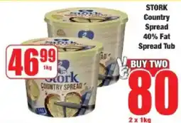 Boxer Stork Country Spread 40% Fat Spread Tub offer
