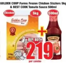 Boxer Golden coop farms frozen chicken sizzlers & best cook tomato sauce offer