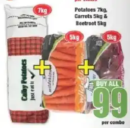 Boxer Potatoes, Carrots & Beetroot offer