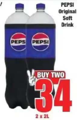 Boxer Pepsi original soft drink offer