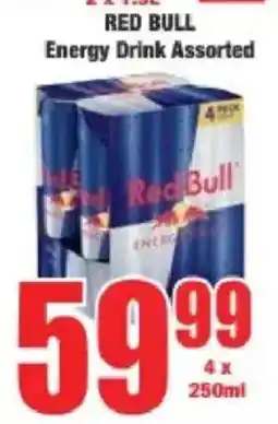 Boxer Red bull energy drink assorted offer