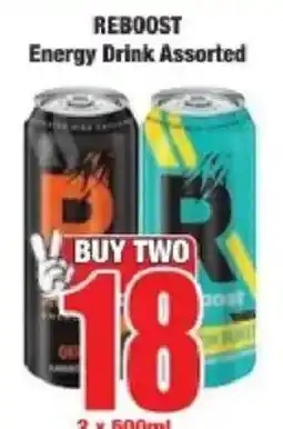 Boxer Reboost energy drink assorted offer