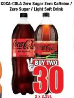 Boxer Coca-Cola Zero Sugar Zero Caffeine/ Zero Sugar/ Light Soft Drink offer