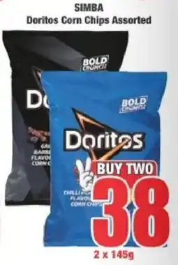 Boxer Simba Doritos Corn Chips Assorted offer