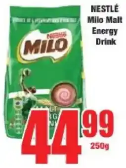 Boxer Nestlé milo malt energy drink offer