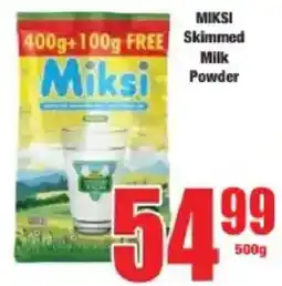 Boxer Miksi skimmed milk powder offer