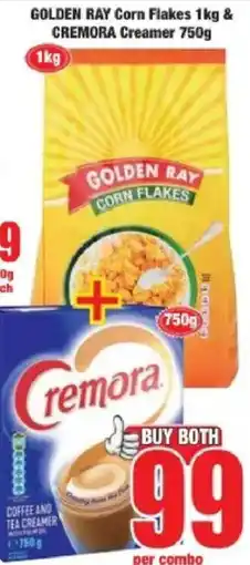 Boxer Golden ray corn flakes & cremora creamer offer