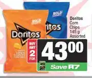 Spar Doritos Corn Chips Assorted-For 2 x 145g offer